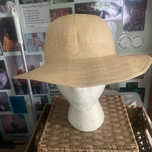Stylish Tan Wide-Brim Hat